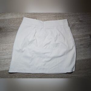 GAP White Ribbed Mini Skirt